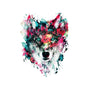 Watercolor Wolf-unisex basic tank-RizaPeker
