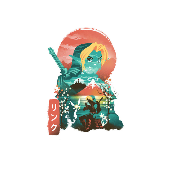 Ukiyo-E Hyrule Hero-youth basic tee-dandingeroz