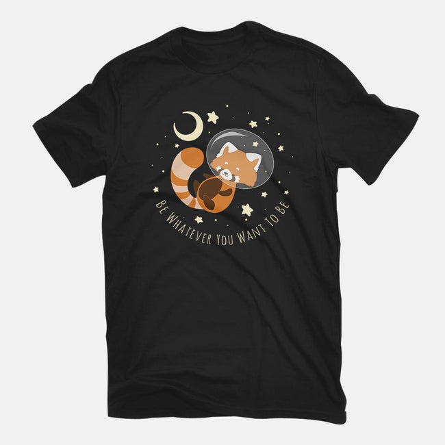 Red Panda Dream-womens fitted tee-ChocolateRaisinFury