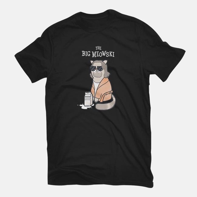 The Big Meowski-youth basic tee-queenmob