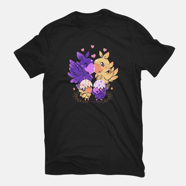 Loving Choco Family-mens basic tee-TechraNova