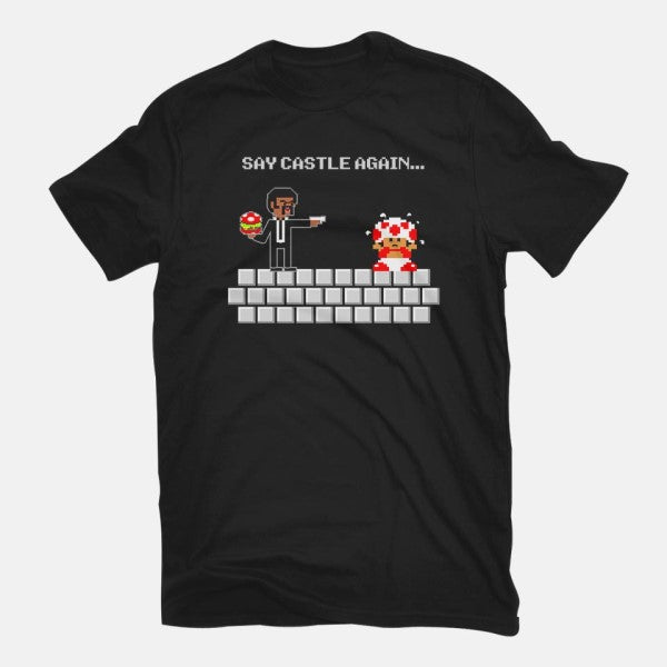 Say Castle Again!-mens basic tee-daoko