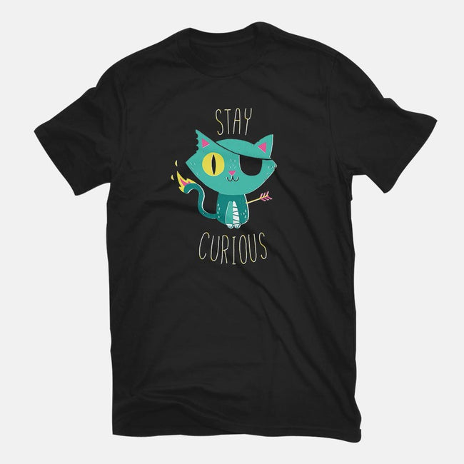 Stay Curious-mens long sleeved tee-DinoMike