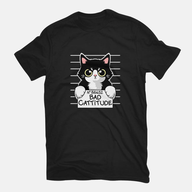 Bad Cattitude-mens long sleeved tee-NemiMakeit