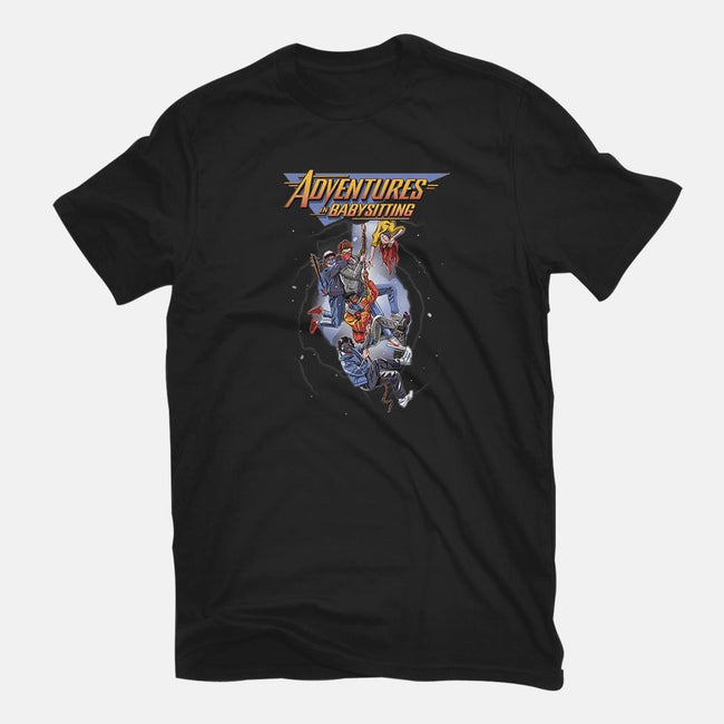 Steve's Adventure in Babysitting-mens basic tee-jlaser