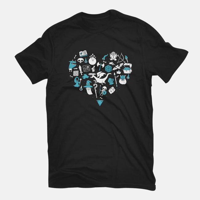 I Love Questing-mens basic tee-queenmob