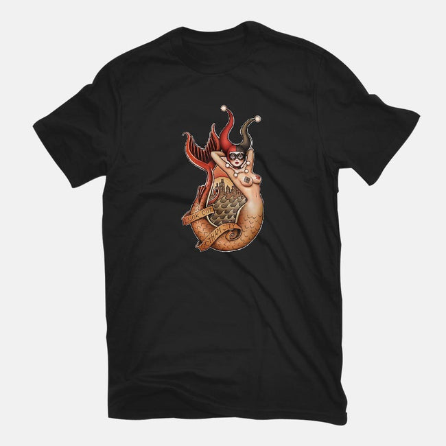 Old School Mermaid Trouble-mens long sleeved tee-Zeeee