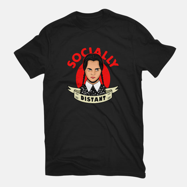 Socially Distant Girl-mens basic tee-Boggs Nicolas