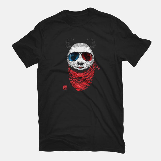 3D Panda-mens long sleeved tee-jun087