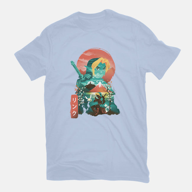 Ukiyo-E Hyrule Hero-mens basic tee-dandingeroz