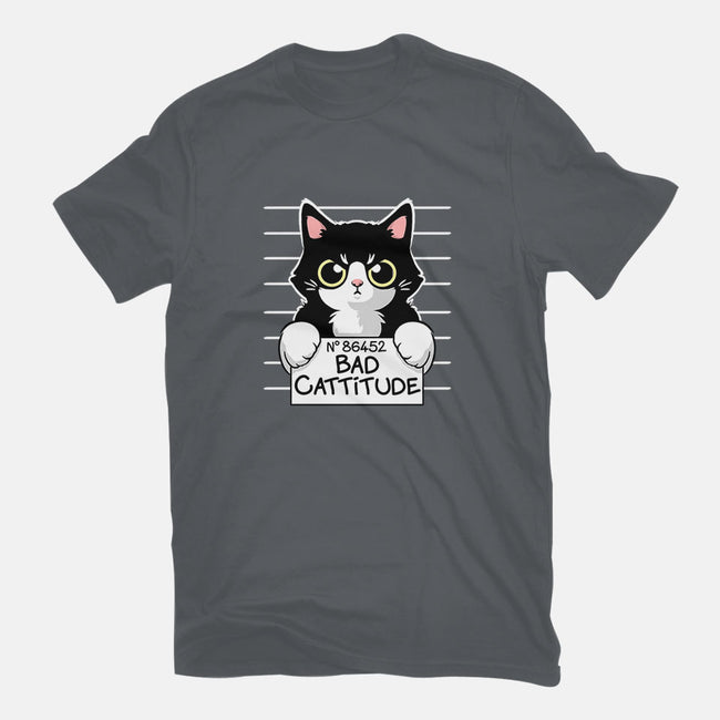 Bad Cattitude-mens long sleeved tee-NemiMakeit
