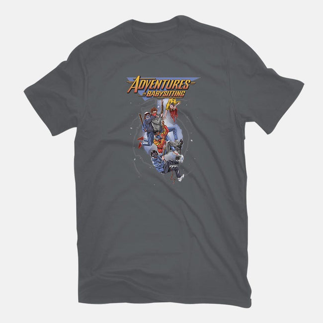 Steve's Adventure in Babysitting-youth basic tee-jlaser