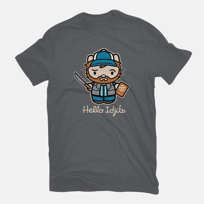 Hello Idjits-mens long sleeved tee-Matt Parsons