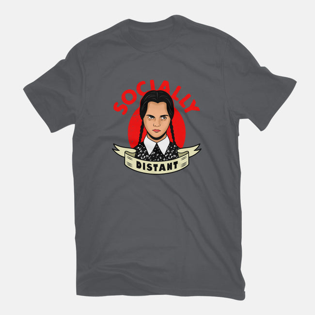 Socially Distant Girl-youth basic tee-Boggs Nicolas