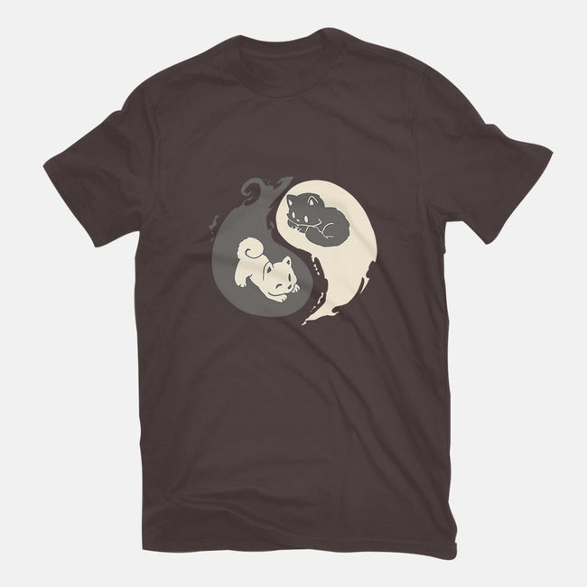 Yin and Yang-mens basic tee-amyneko