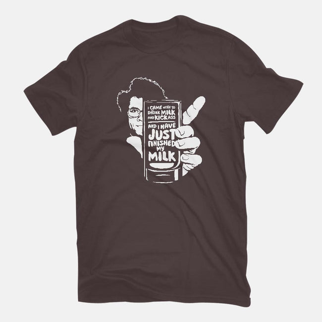 Drink Milk and Kick Ass-youth basic tee-butcherbilly