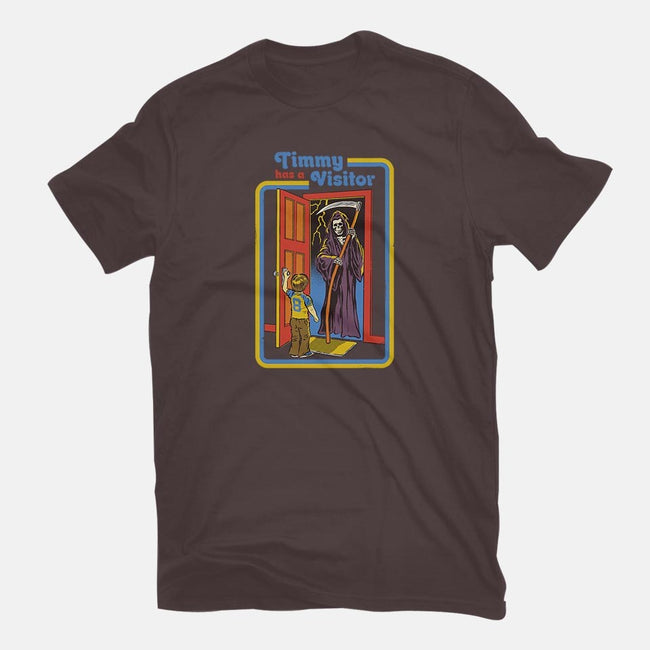 Timmy Has A Visitor-womens basic tee-Steven Rhodes