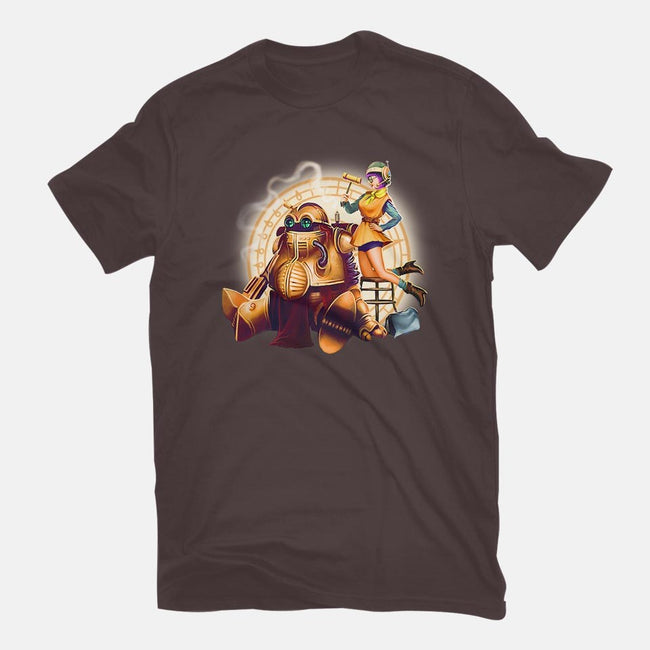 Lucca & Robo-womens basic tee-MeganLara