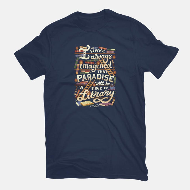 Library is Paradise-mens premium tee-risarodil