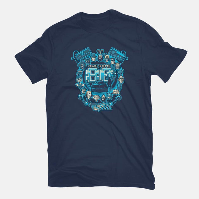 Awesome 80s-mens basic tee-Letter_Q