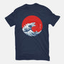 Hokusai Gojira-Variant-youth basic tee-Mdk7