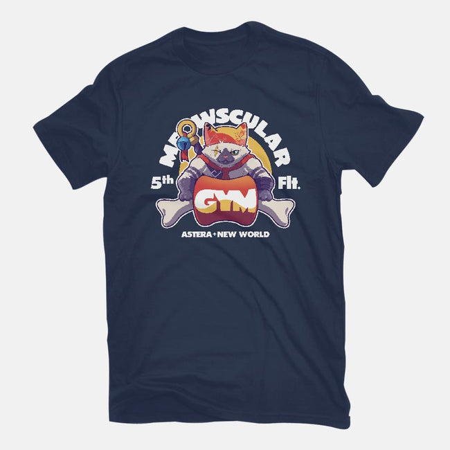 Meowscular Gym-mens long sleeved tee-KindaCreative