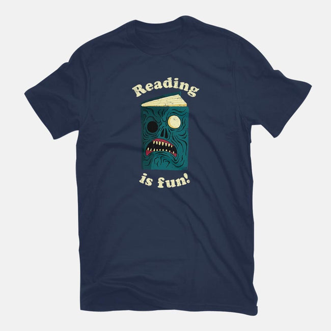 Reading is Fun-youth basic tee-DinoMike