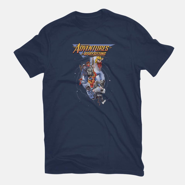 Steve's Adventure in Babysitting-mens basic tee-jlaser