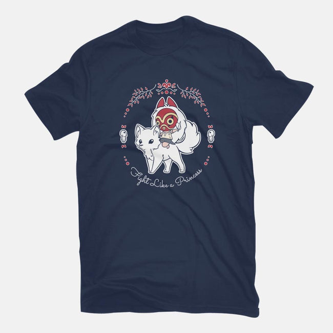 Fight Like a Princess-youth basic tee-ChocolateRaisinFury