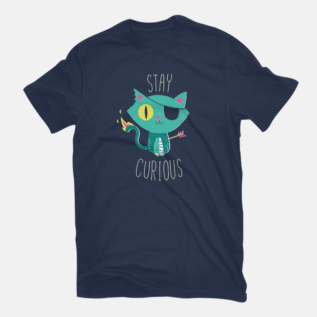 Stay Curious-youth basic tee-DinoMike