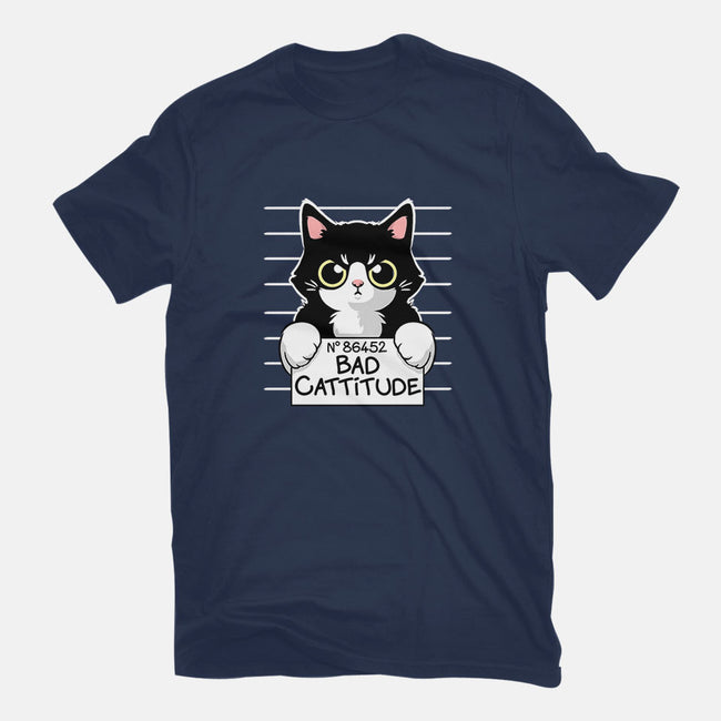Bad Cattitude-mens long sleeved tee-NemiMakeit