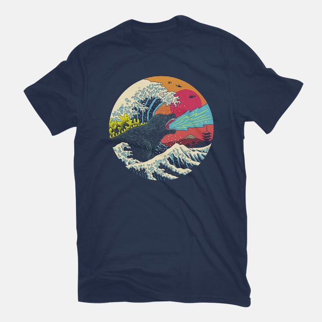 Retro Wave Kaiju-mens premium tee-vp021