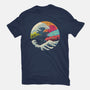 Retro Wave Kaiju-mens premium tee-vp021