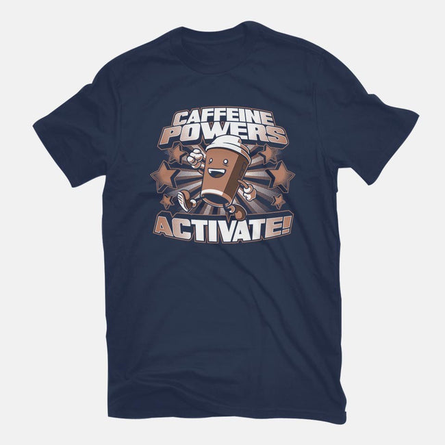 Caffeine Powers, Activate!-youth basic tee-Obvian