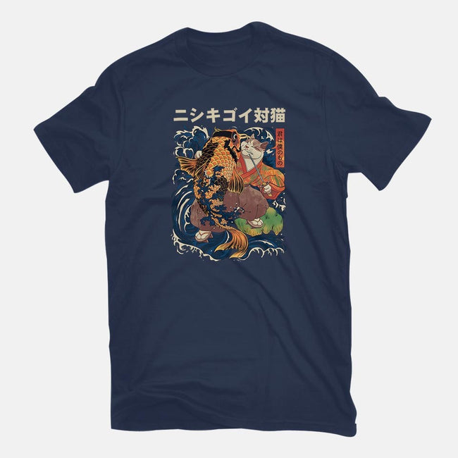 The Cat & The Koi-womens fitted tee-Ronin84