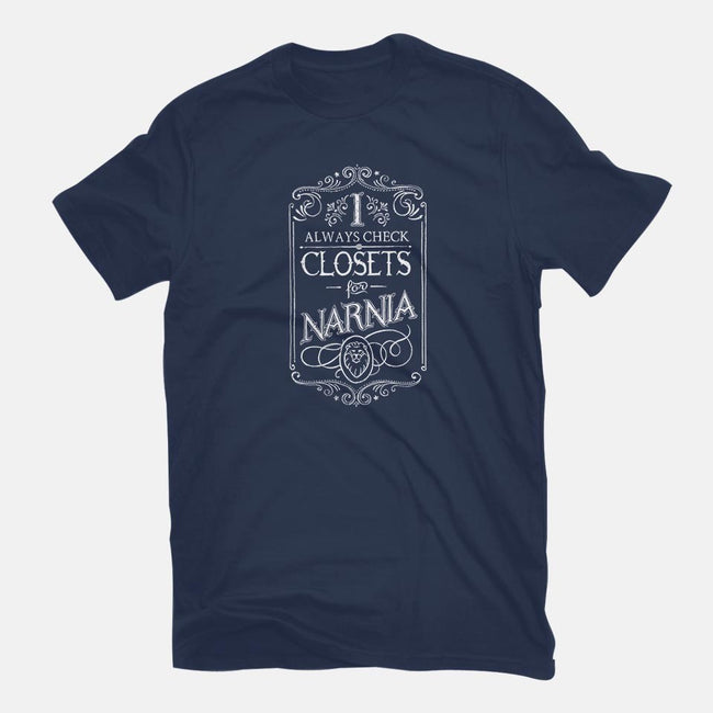 I Always Check Closets-youth basic tee-Ma_Lockser
