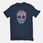 Neon Calavera-womens fitted tee-wotto