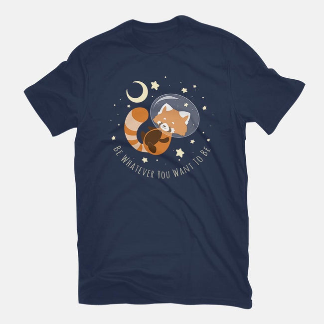 Red Panda Dream-womens fitted tee-ChocolateRaisinFury