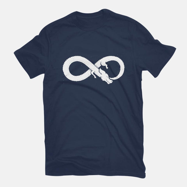 Never Ends-womens basic tee-DinoMike