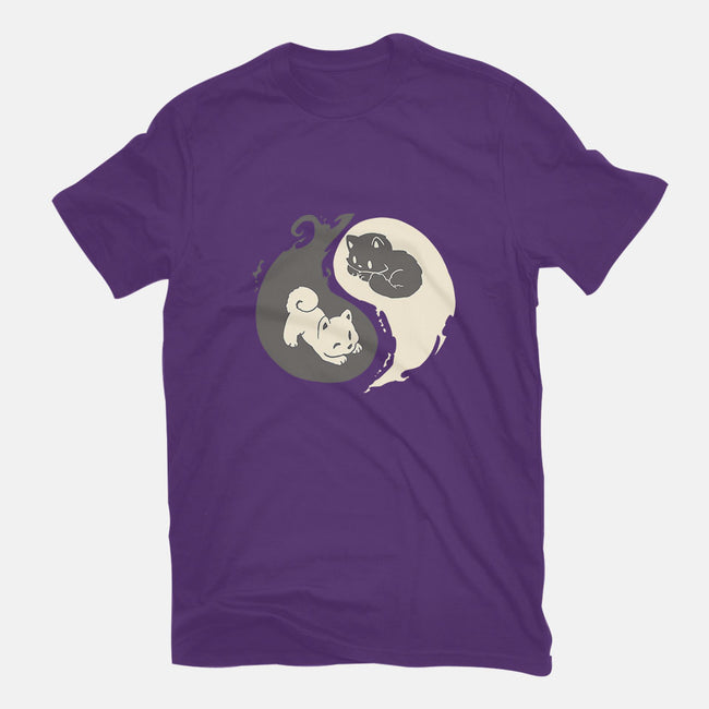 Yin and Yang-mens basic tee-amyneko