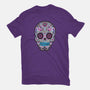 Neon Calavera-womens fitted tee-wotto