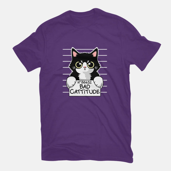Bad Cattitude-mens long sleeved tee-NemiMakeit