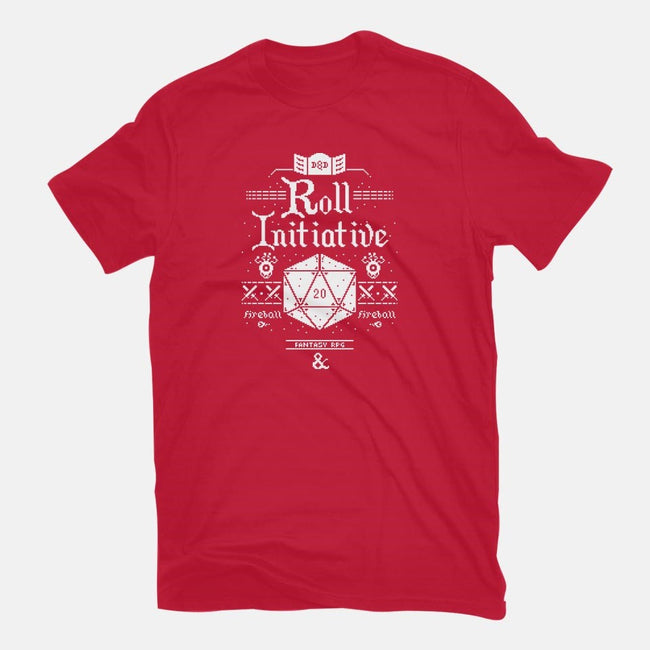 Roll Initiative-mens premium tee-TeeKetch
