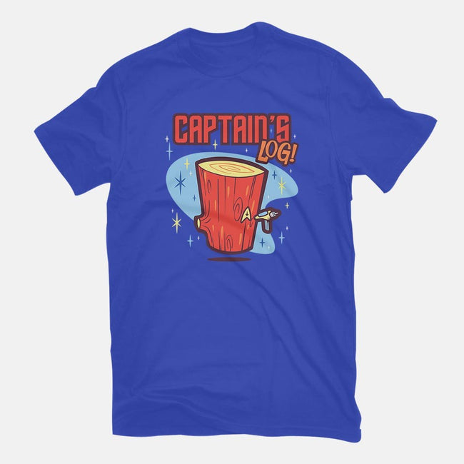 Captain's Log-womens basic tee-Harebrained