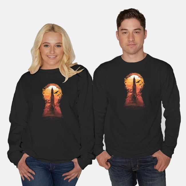 The Wind Through The Keyhole-unisex crew neck sweatshirt-dandingeroz