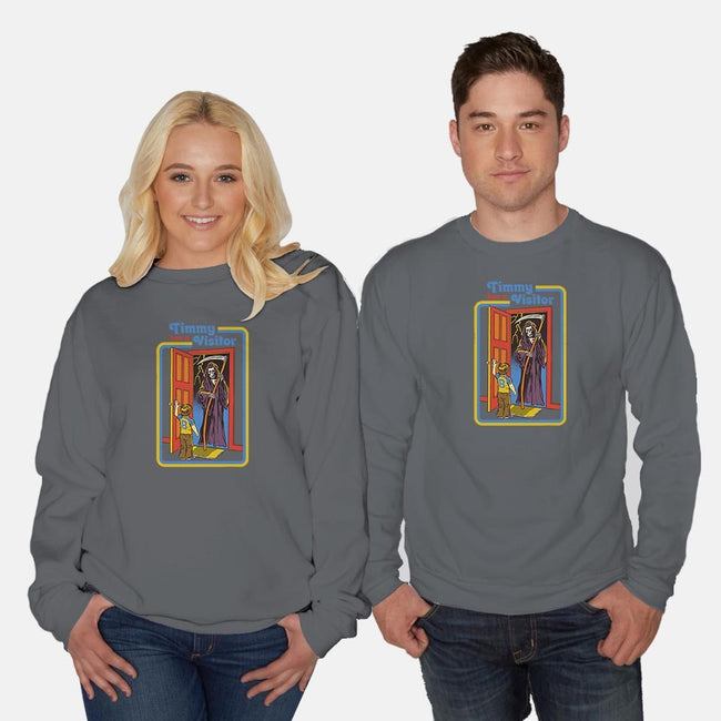 Timmy Has A Visitor-unisex crew neck sweatshirt-Steven Rhodes