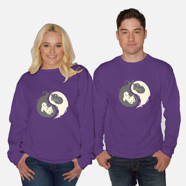 Yin and Yang-unisex crew neck sweatshirt-amyneko