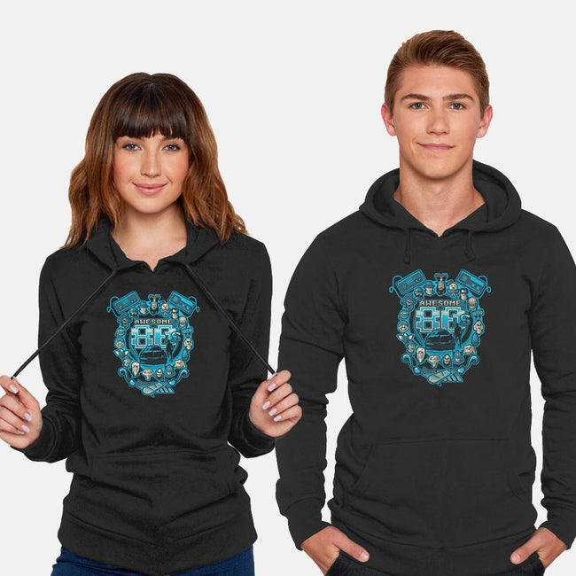 Awesome 80s-unisex pullover sweatshirt-Letter_Q