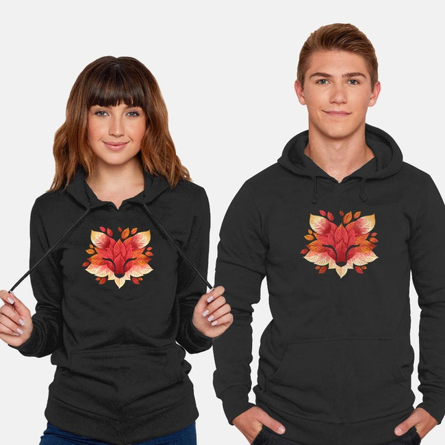 Fox of Leaves-unisex pullover sweatshirt-NemiMakeit
