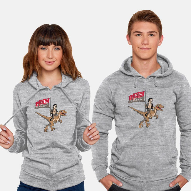 Life Uhhh Finds a Way-unisex pullover sweatshirt-Ben Douglass